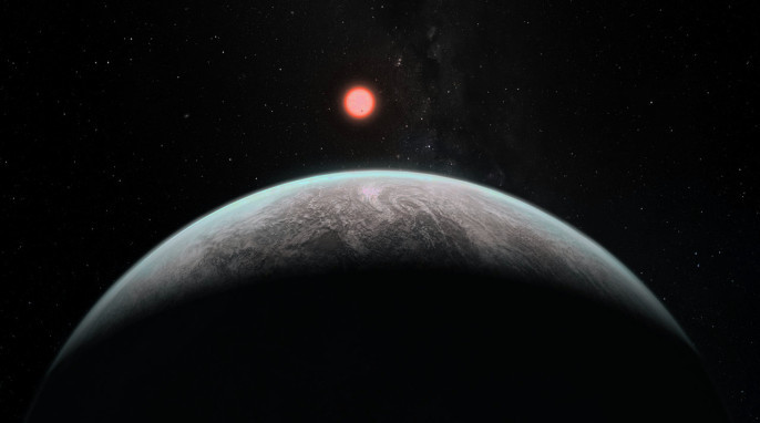 Earth-like planets: Artist’s impression of how an infant Earth-like planet might look (ESO)