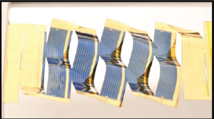 Kirigami-inspired solar cell courtesy of Lamoureux A et al.