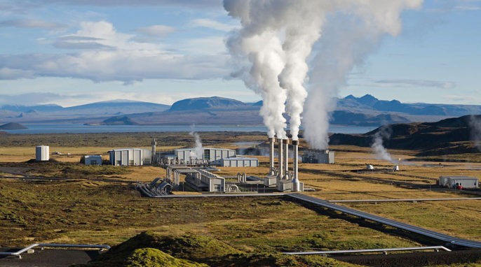 Carbon Capture: Photo of Nesjavellir Geothermal Power Station courtesy of Gretar Ivarsson via Wikipedia