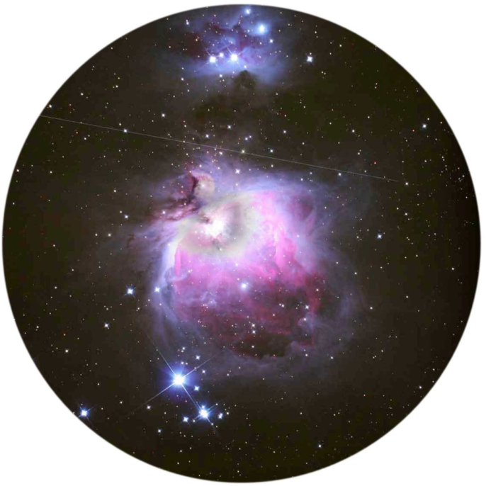 The Orion Nebula (M42). Image copyright Grasslands Observatory.