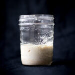 Image of a sourdough starter in a jar