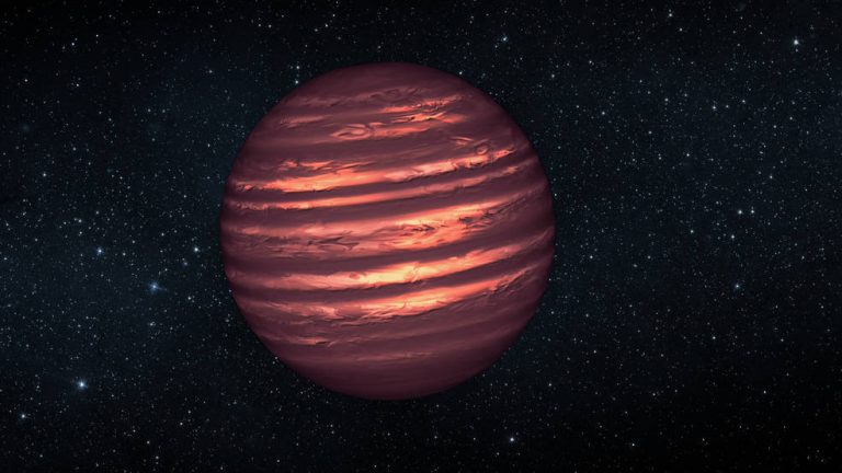 brown dwarf star, an artist's concept
