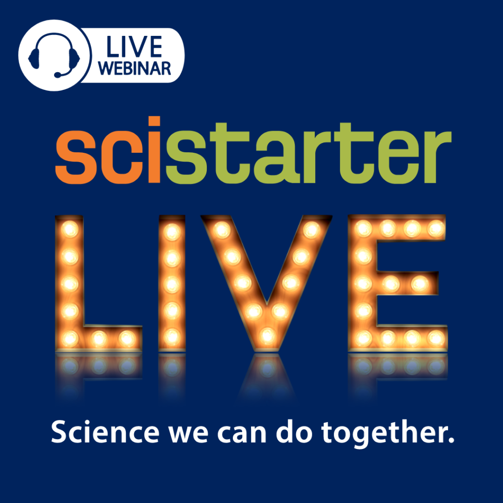 SciStarter Live Webinar Logo
