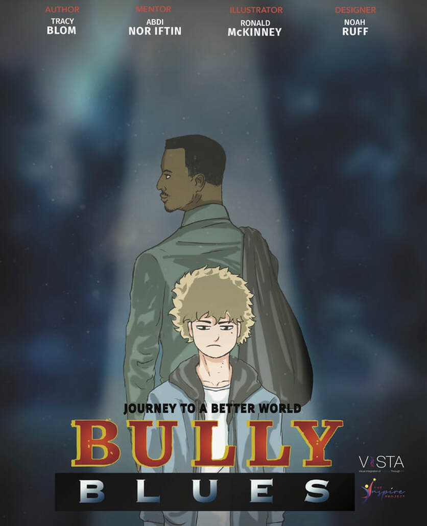 Cover of Bully Blues. This book in the Journey to a Better World series deals with xenophobia and bullying.