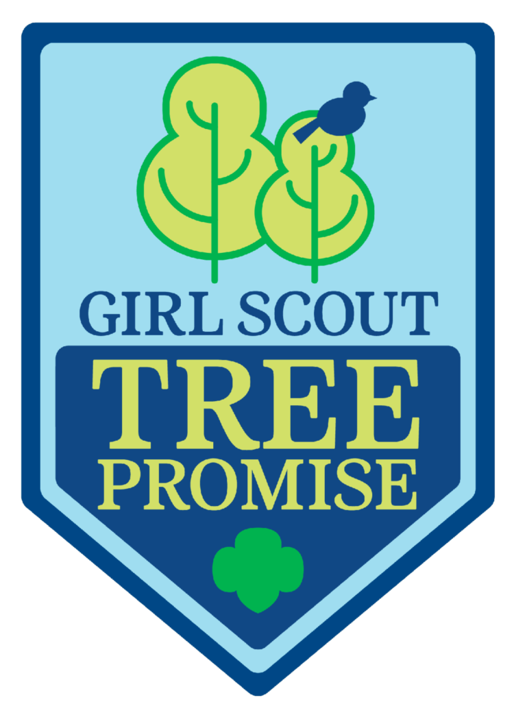 Logo of the Girl Scout Tree Promise badge