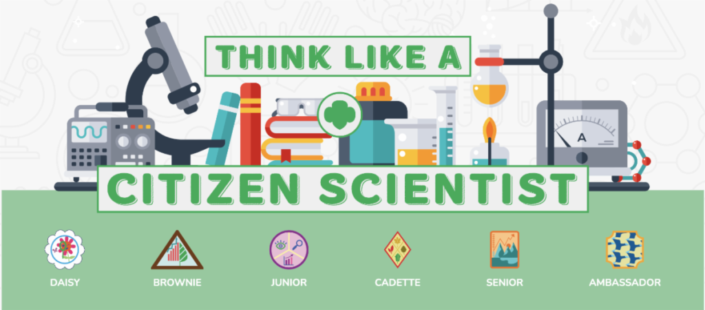 Think like a citizen scientist logo.